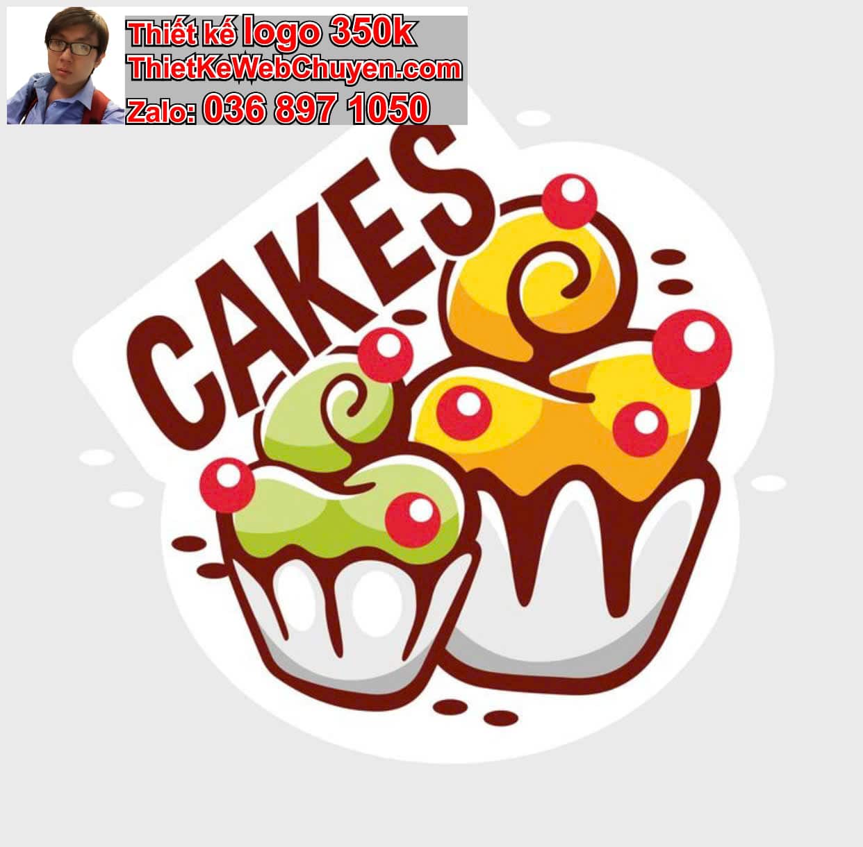 Thiết kế logo online bánh kẹo