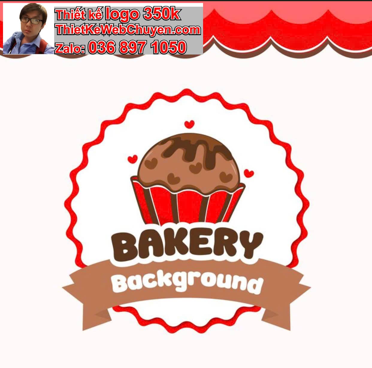 Thiết kế logo online bánh kẹo