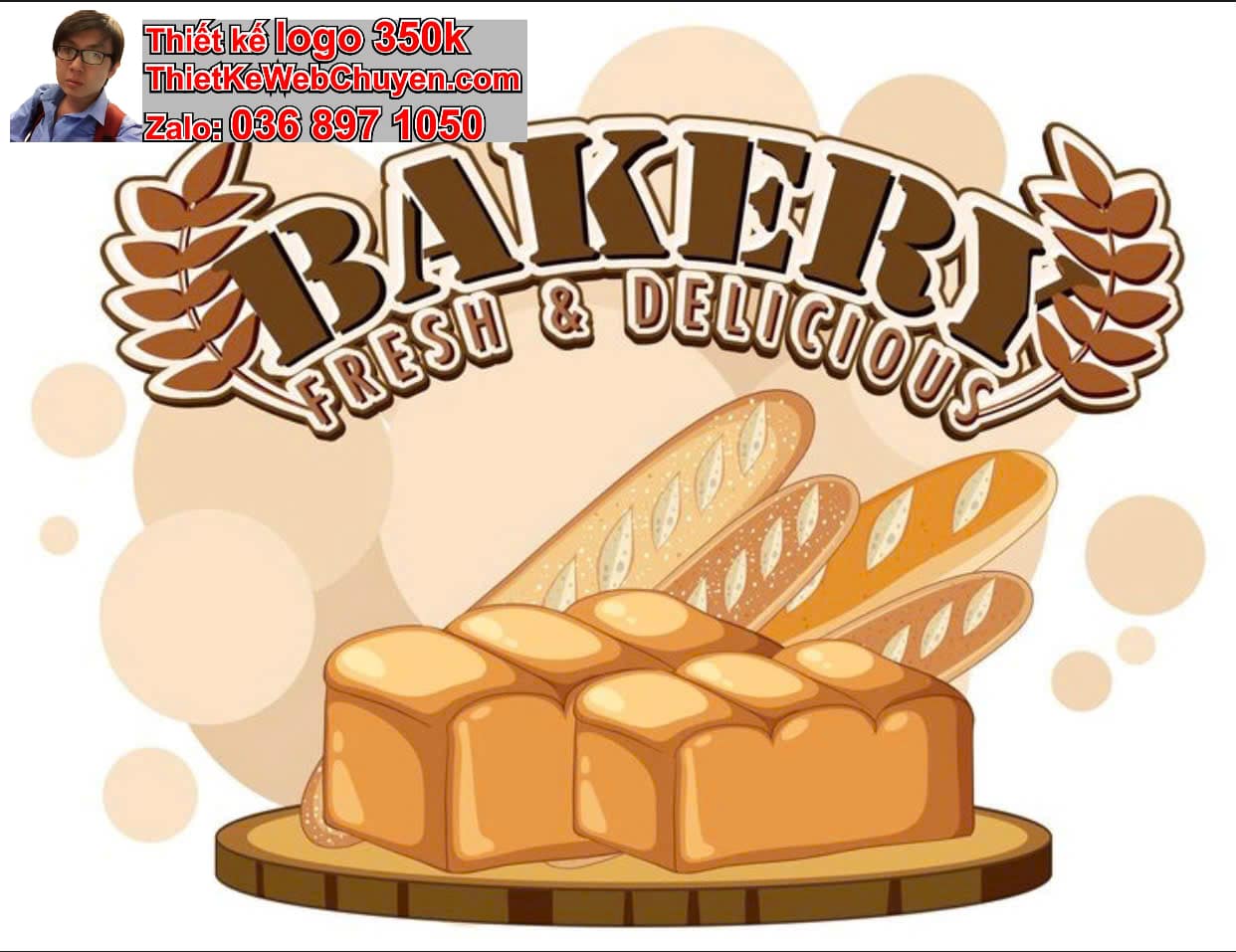 Thiết kế logo online bánh mì 