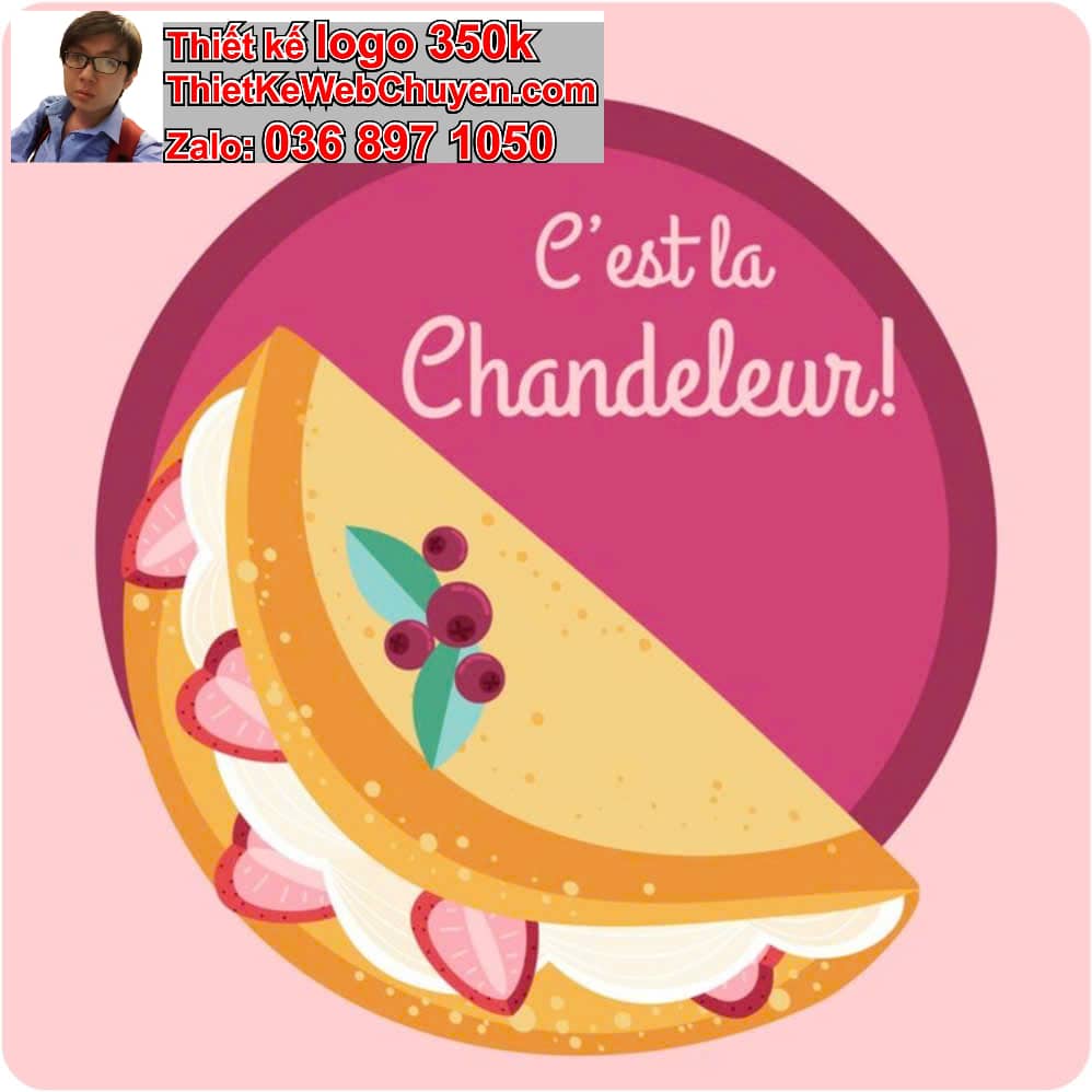 Thiết kế logo online bánh tráng trộn