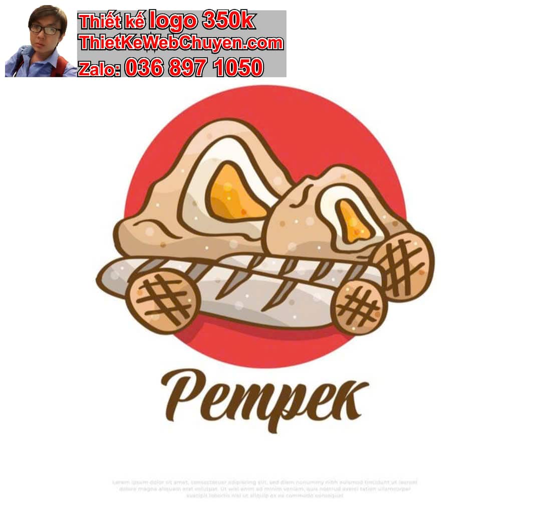 Thiết kế logo online bánh tráng trộn