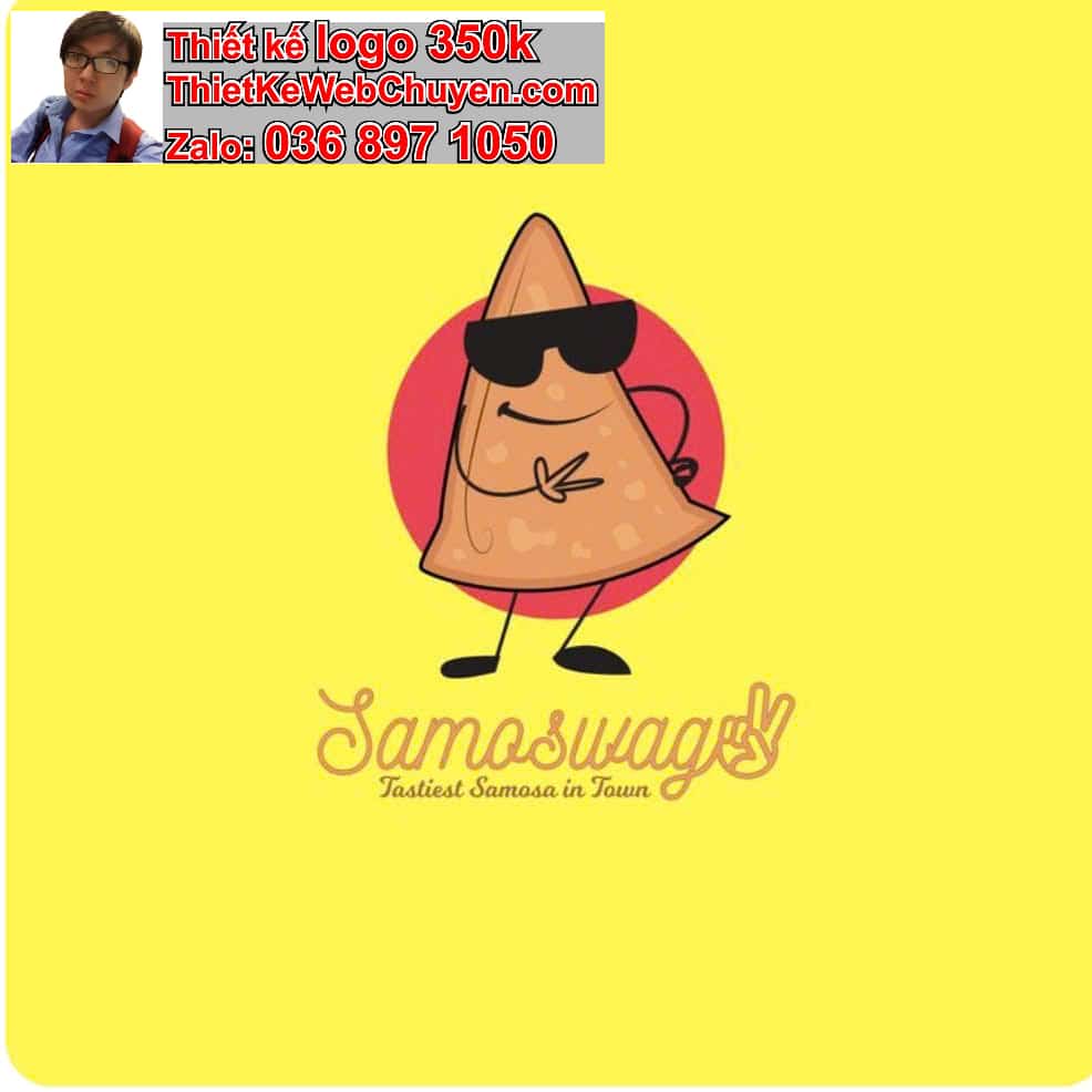 Thiết kế logo online bánh tráng trộn