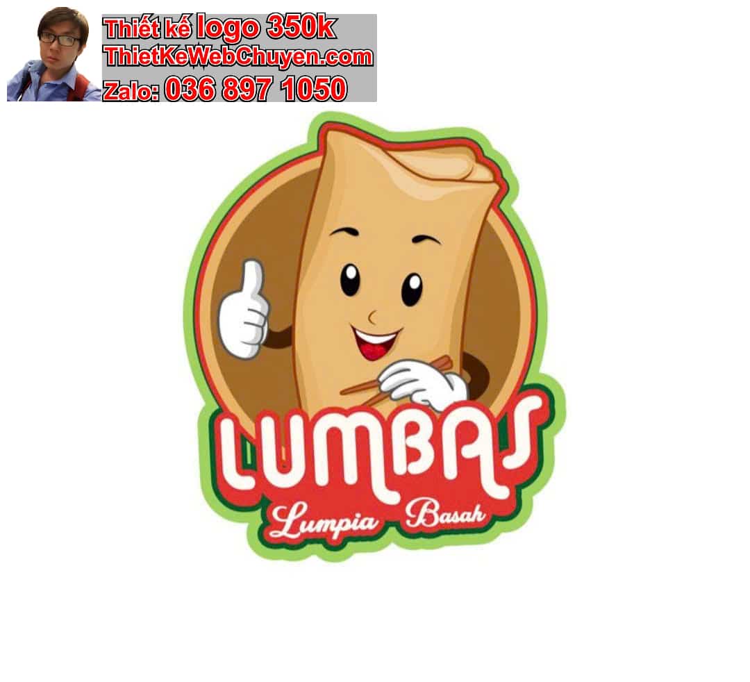 Thiết kế logo online bánh tráng trộn