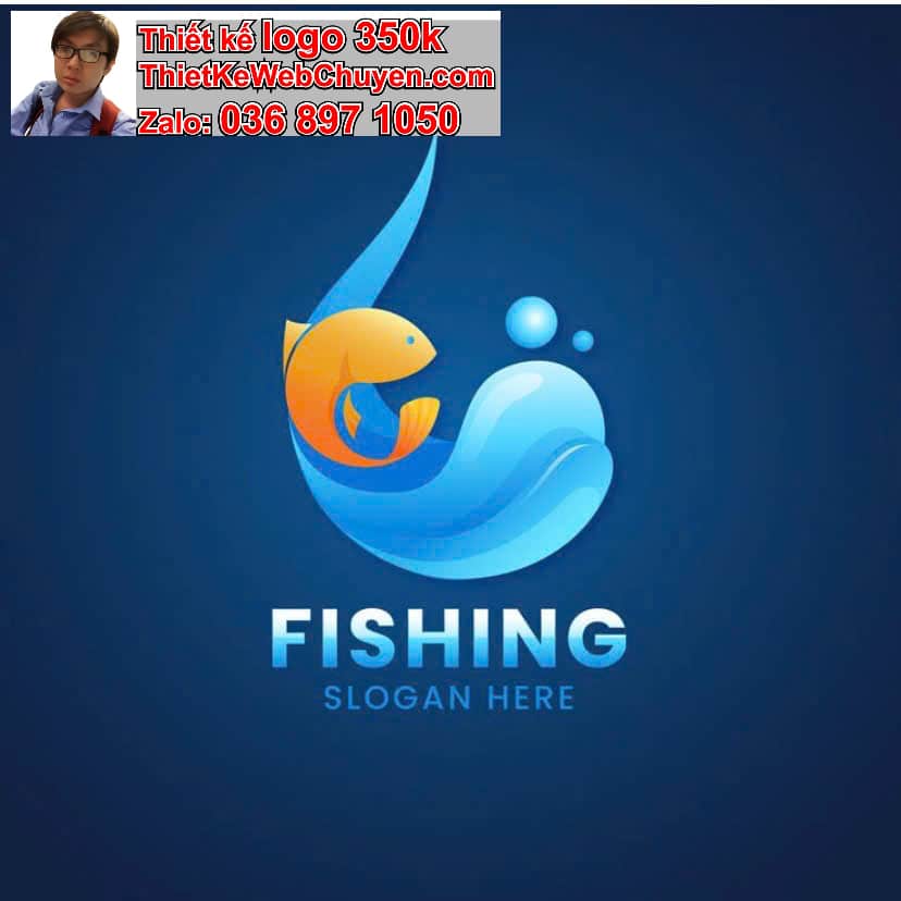 Thiết kế logo online cá mập