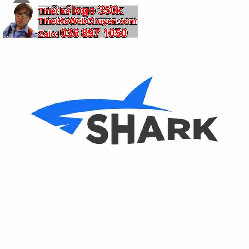 Thiết kế logo online cá mập
