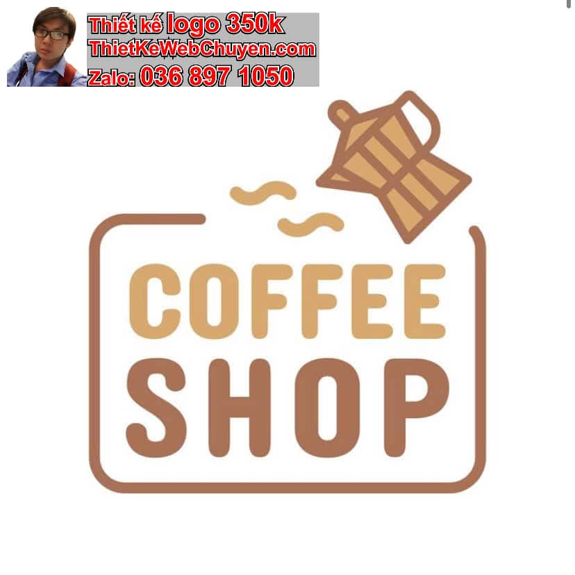 Thiết kế logo online cafe cà phê coffee 