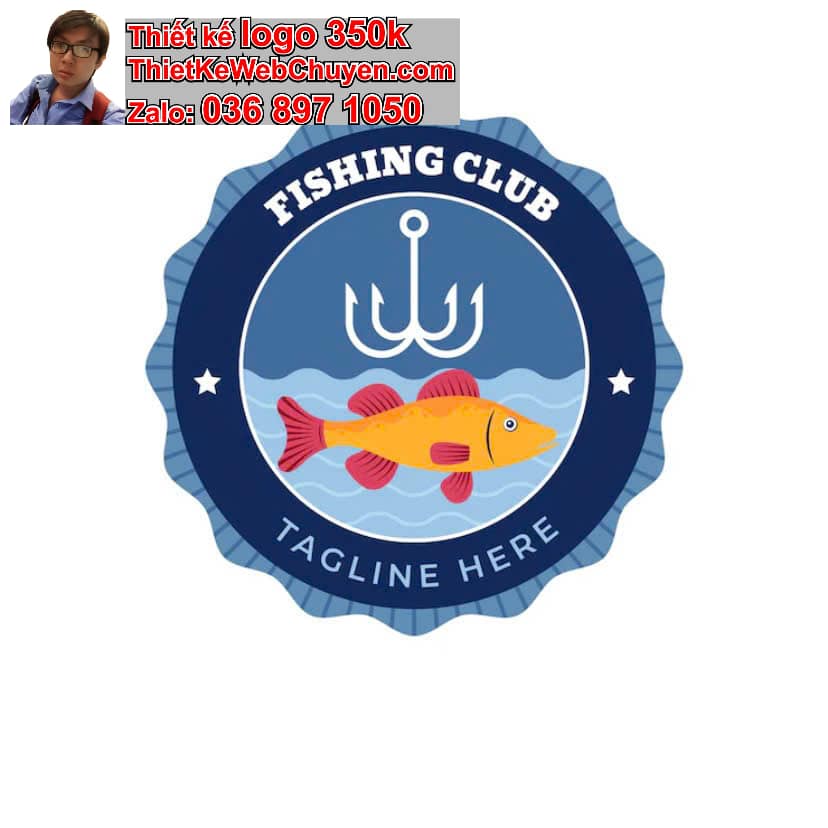 Thiết kế logo online câu cá 