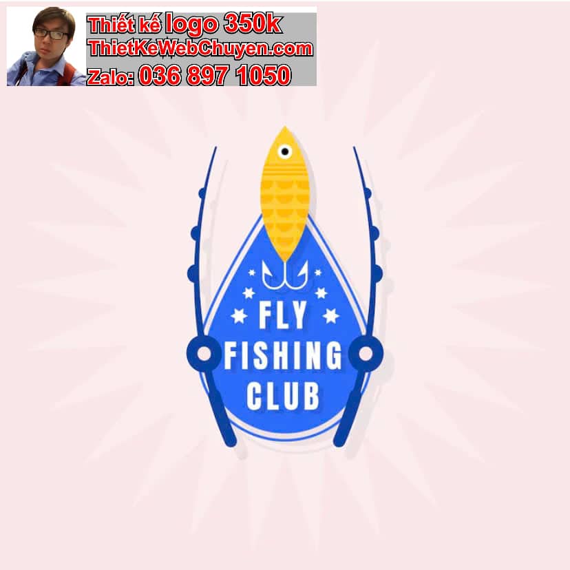 Thiết kế logo online câu cá 