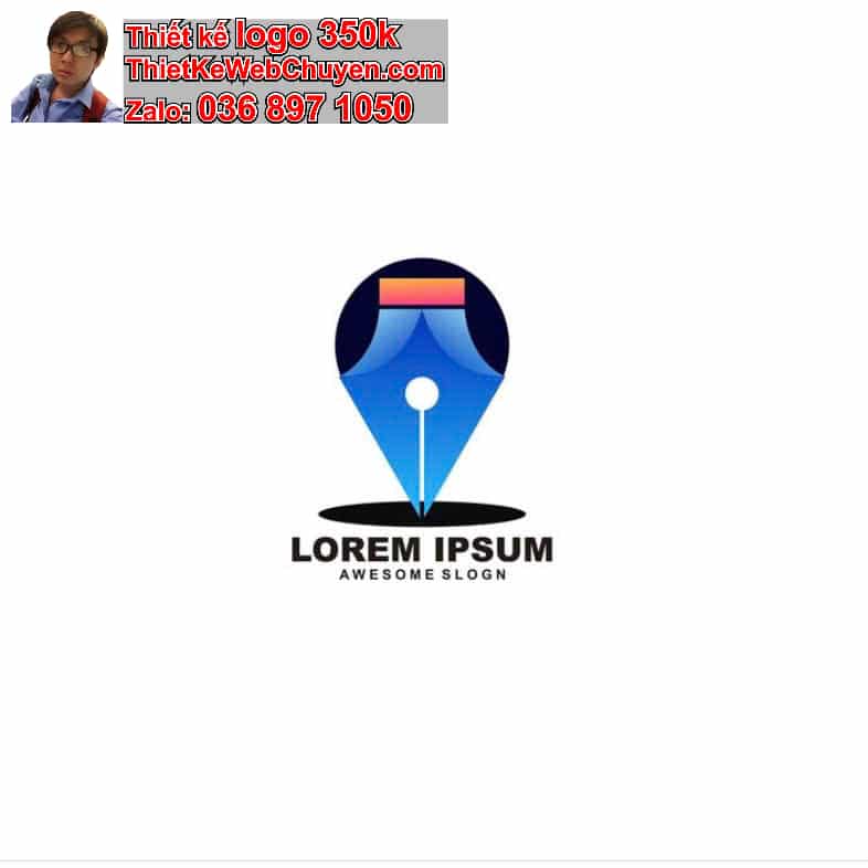 Thiết kế logo online cây bút 