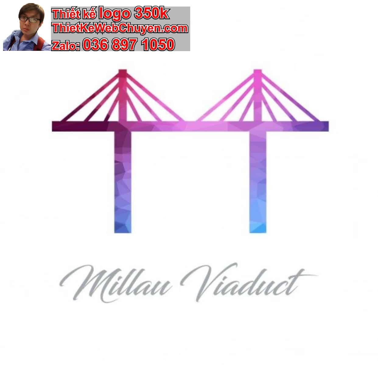 Thiết kế logo online cây cầu