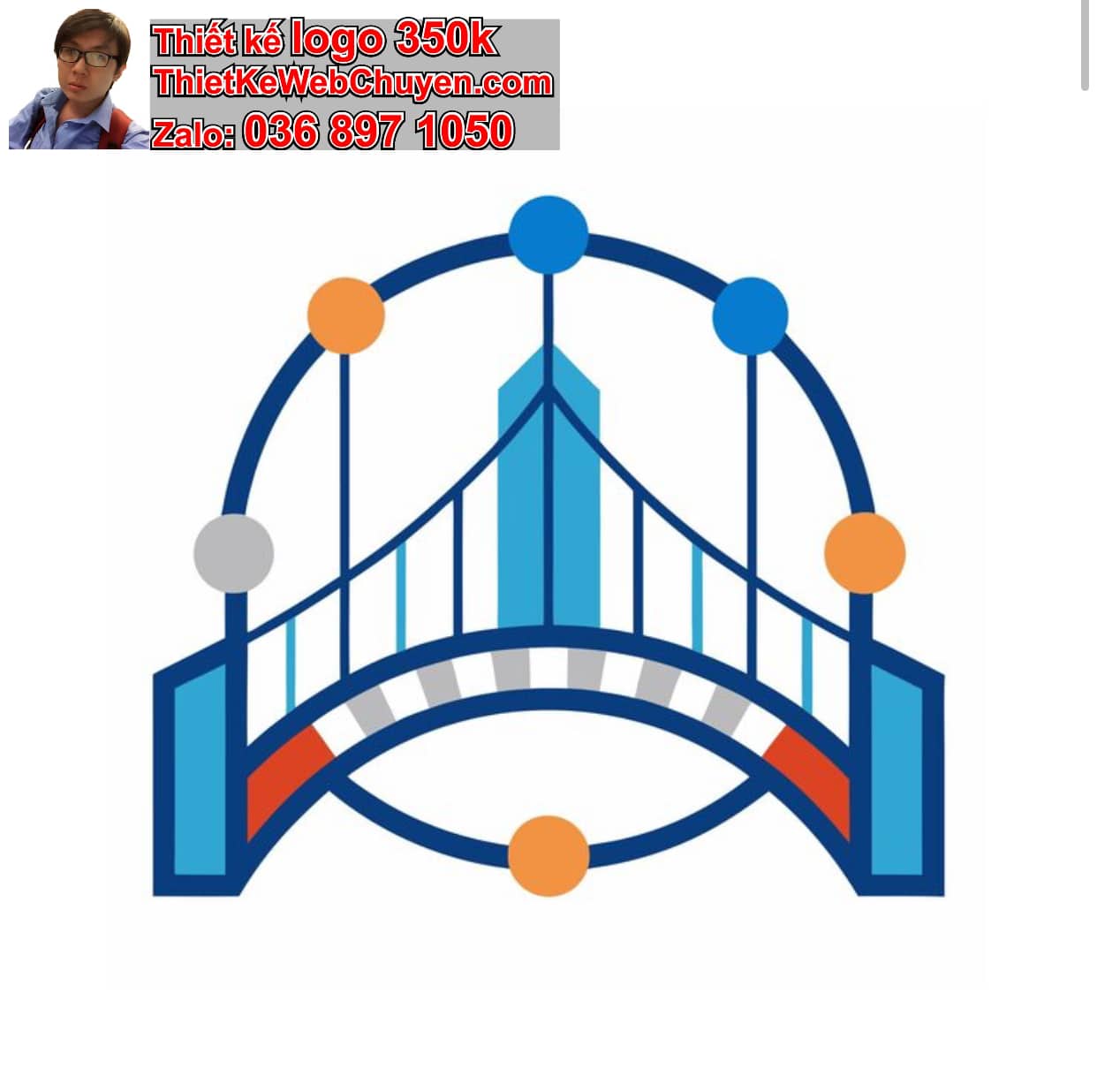 Thiết kế logo online cây cầu