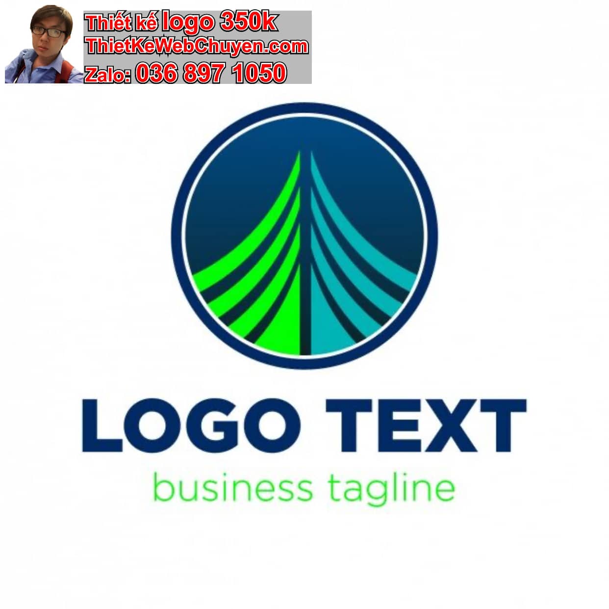 Thiết kế logo online cây cầu