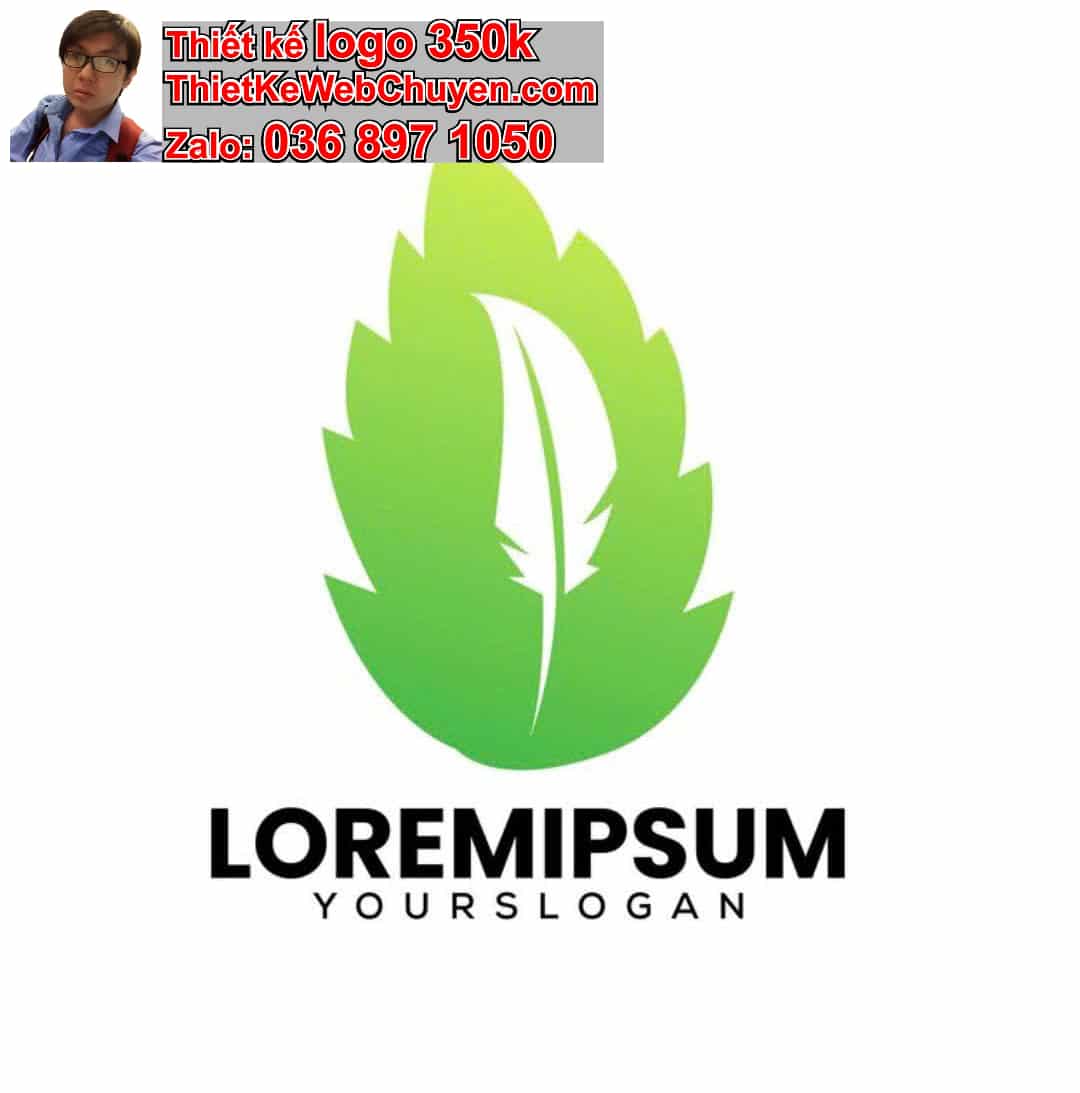 Thiết kế logo online chiếc lá 