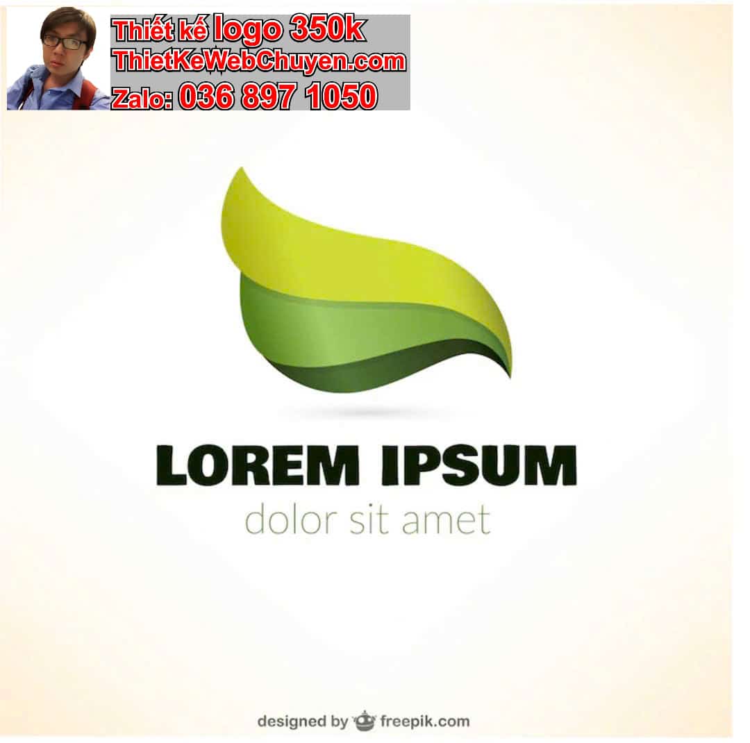 Thiết kế logo online chiếc lá 