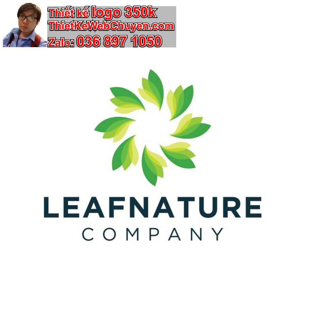 Thiết kế logo online chiếc lá 