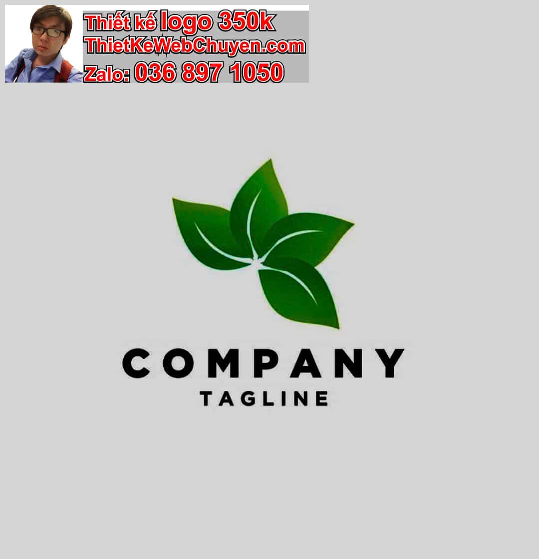 Thiết kế logo online chiếc lá 