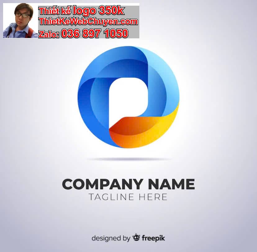 Thiết kế logo online chữ P cách điệu