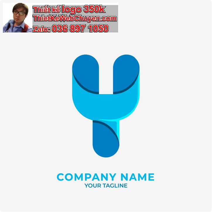 Thiết kế logo online chữ Y cách điệu