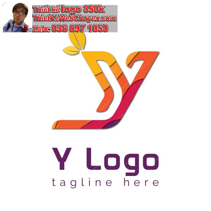 Thiết kế logo online chữ Y cách điệu