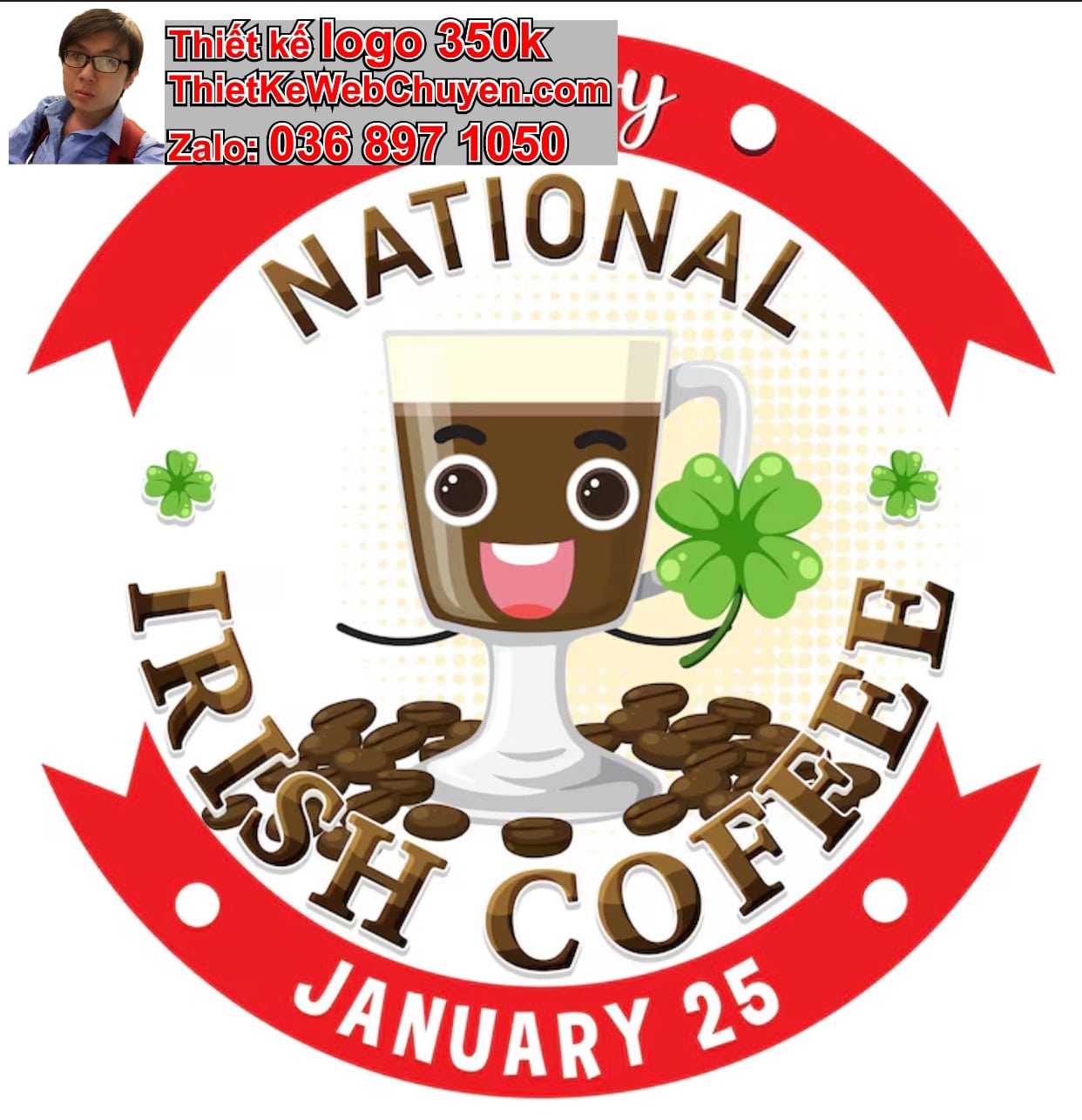 Thiết kế logo online chữ lồng đẹp