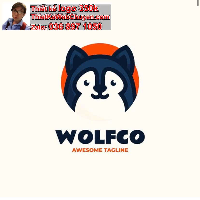 Thiết kế logo online con báo 