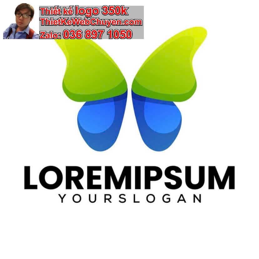 Thiết kế logo online con bướm 