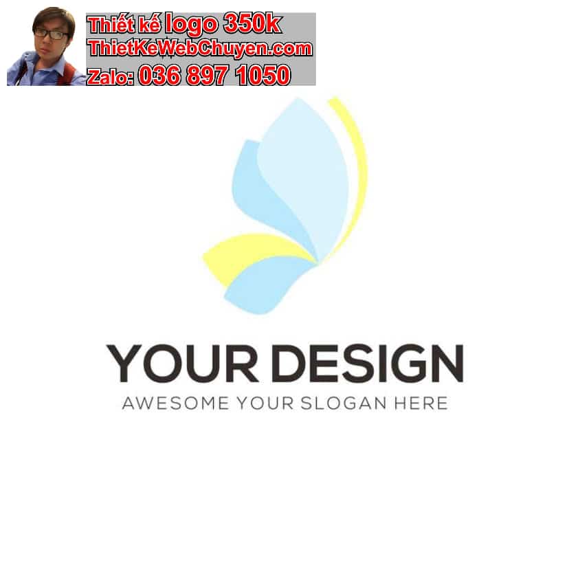 Thiết kế logo online con bướm 