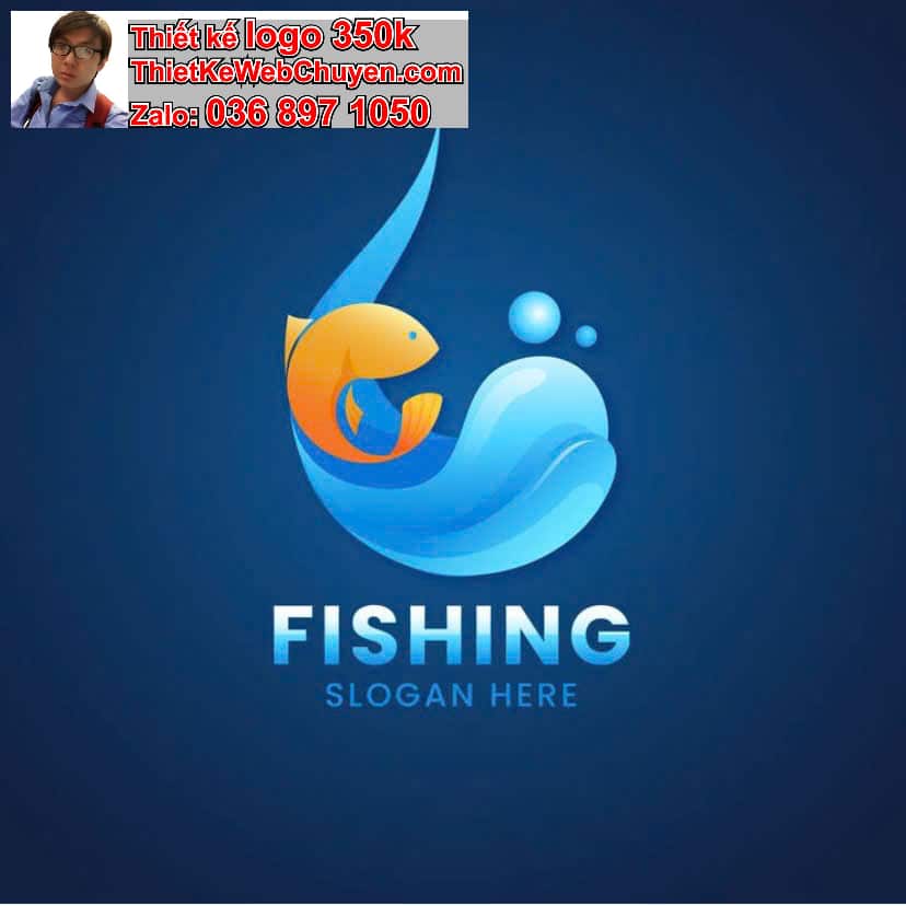 Thiết kế logo online con cá