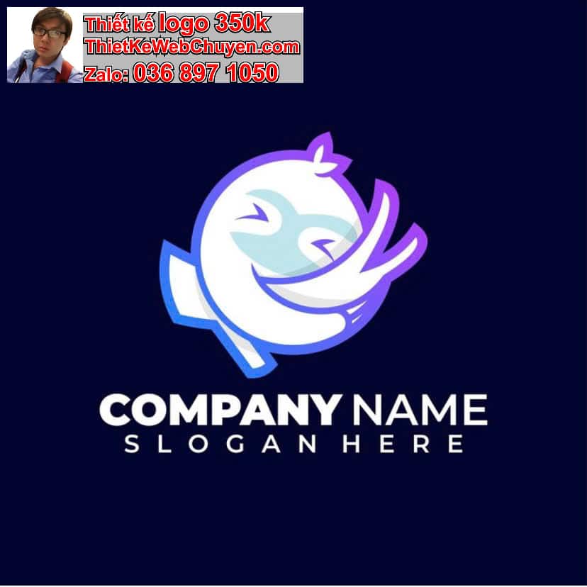 Thiết kế logo online con cá