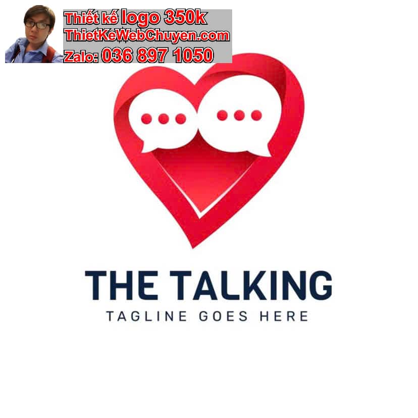 Thiết kế logo online trái tim
