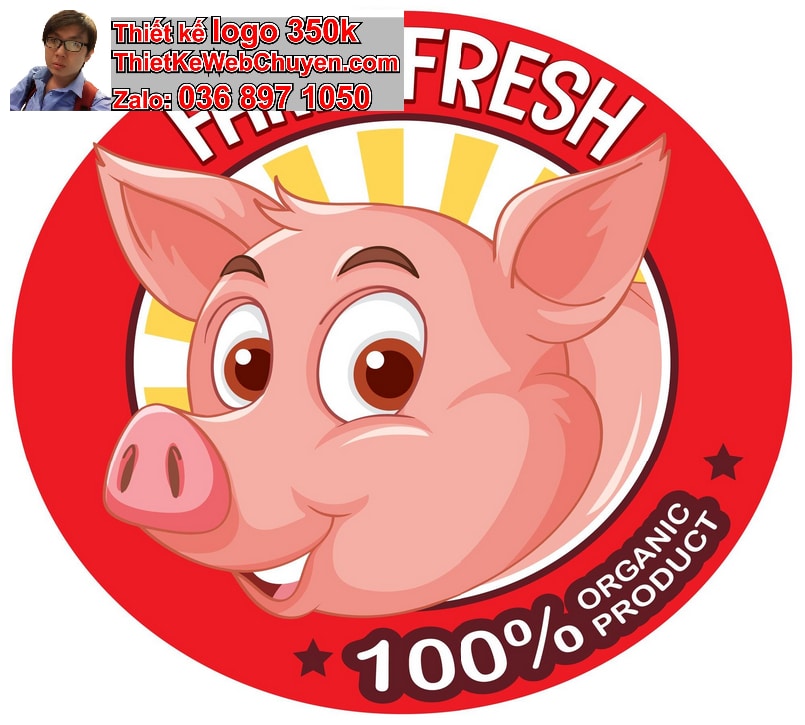 Thiết kế logo online con heo