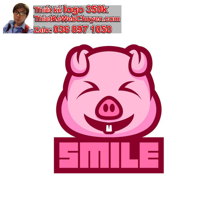 Thiết kế logo online con heo