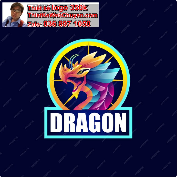 Thiết kế logo online con rồng 