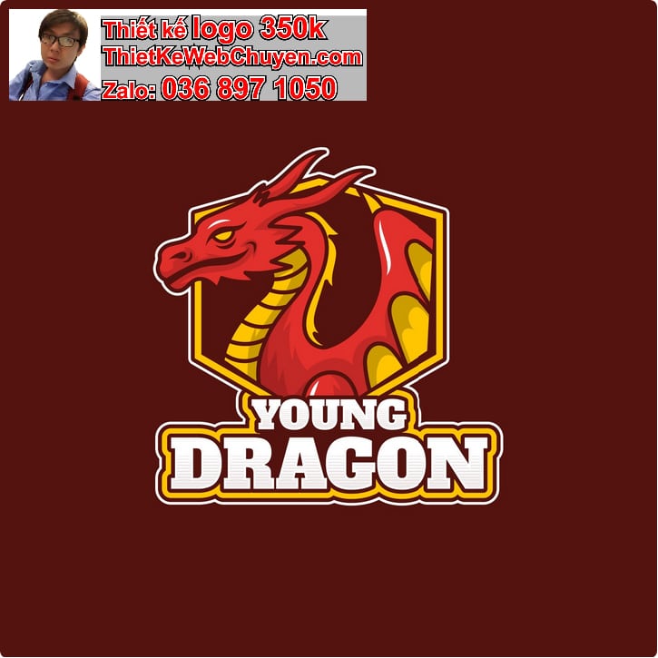 Thiết kế logo online con rồng 