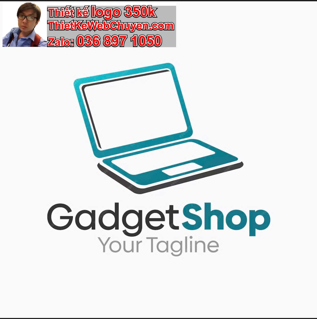 Thiết kế logo online cửa hàng laptop máy tính 