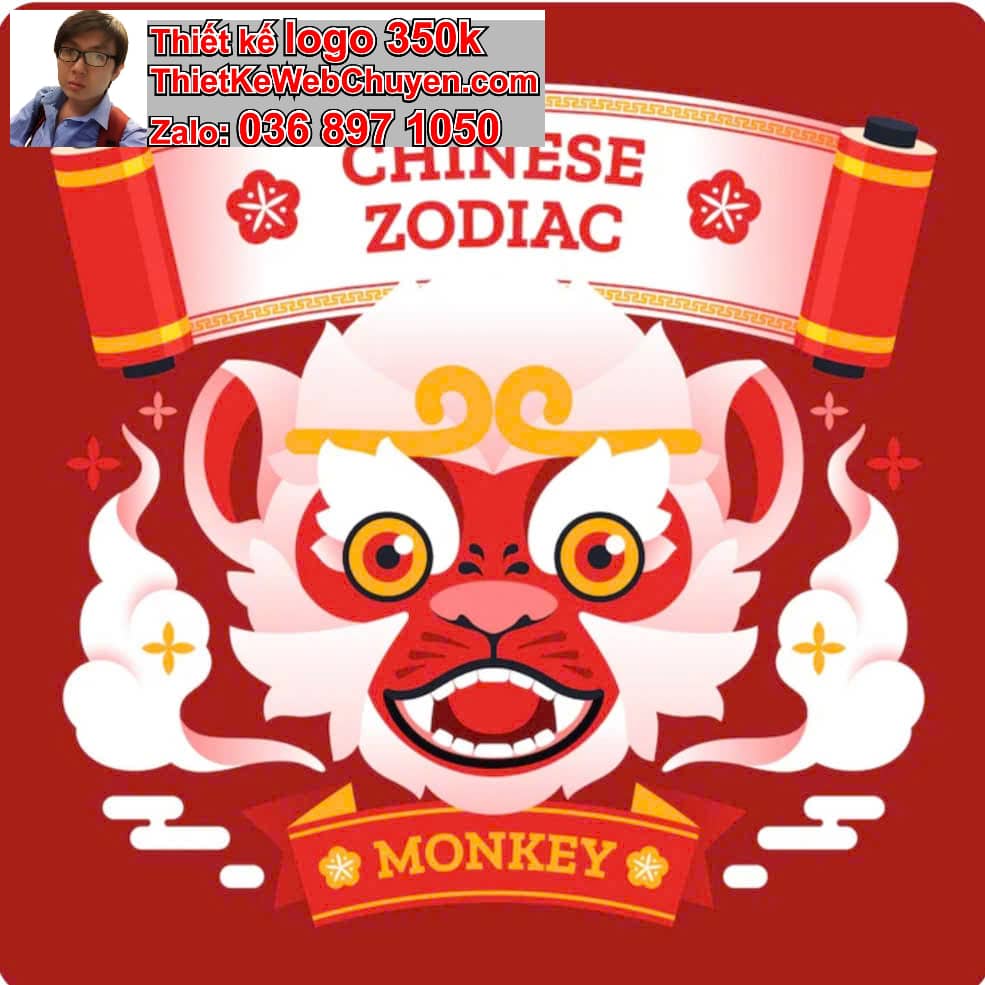Thiết kế logo online đầu lân