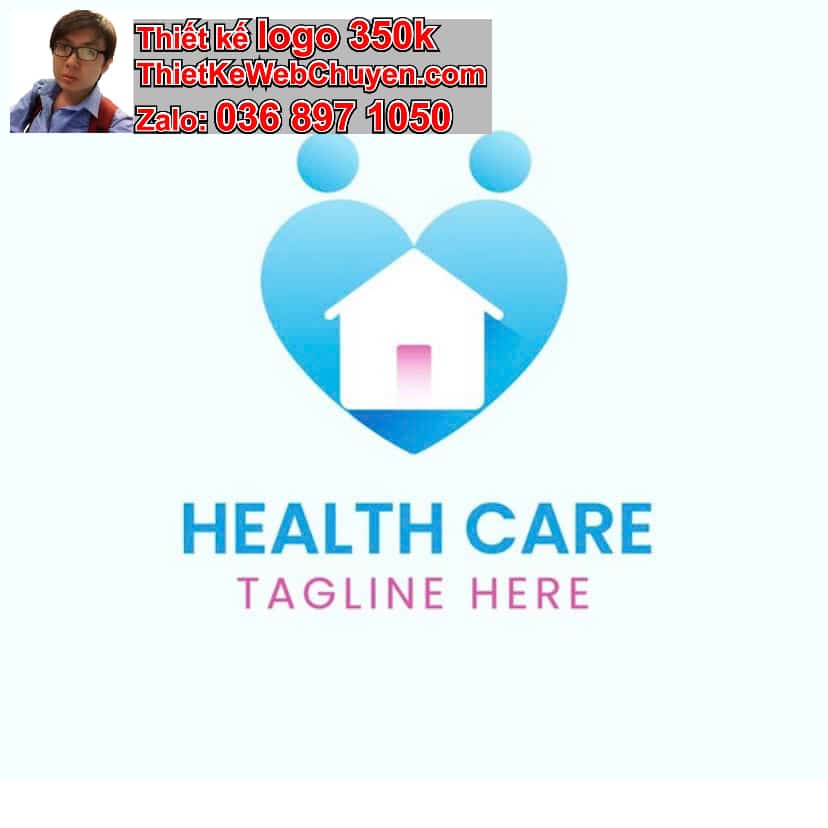 Thiết kế logo online dịch vụ chăm sóc sức khỏe tại nhà 