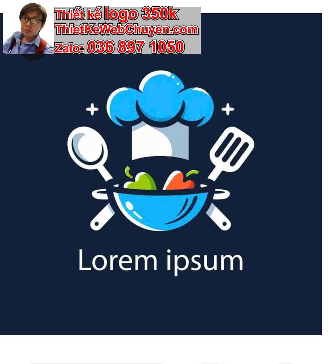 Thiết kế logo online dịch vụ nấu ăn 