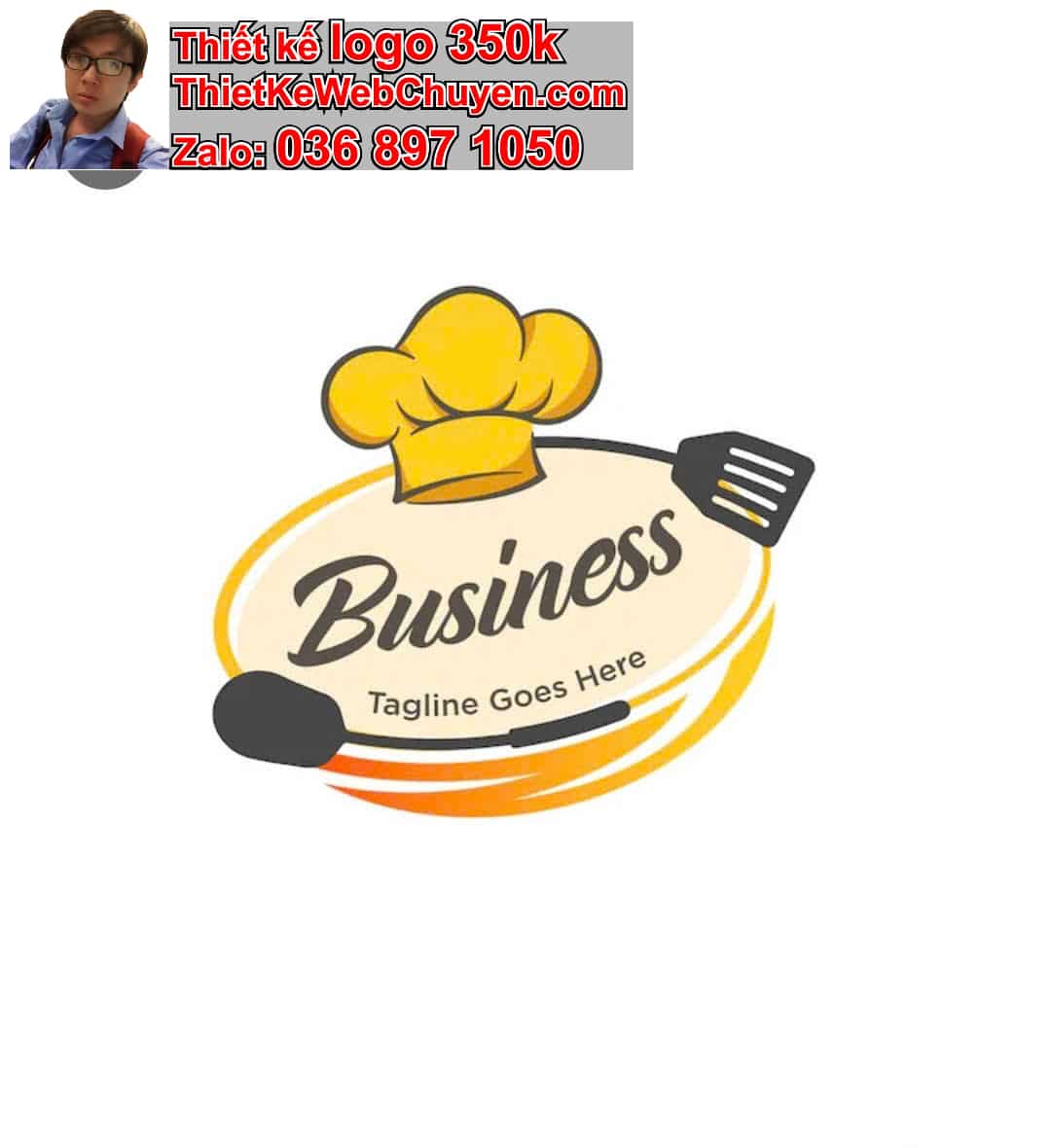 Thiết kế logo online dịch vụ nấu ăn 