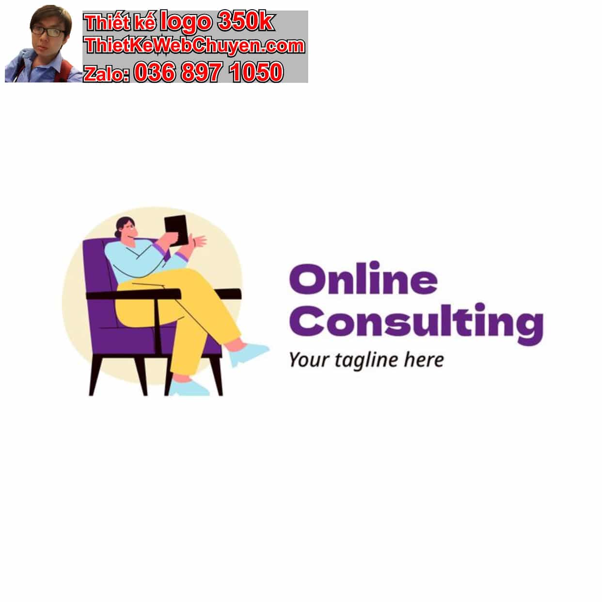 Thiết kế logo online dịch vụ tư vấn tâm lý