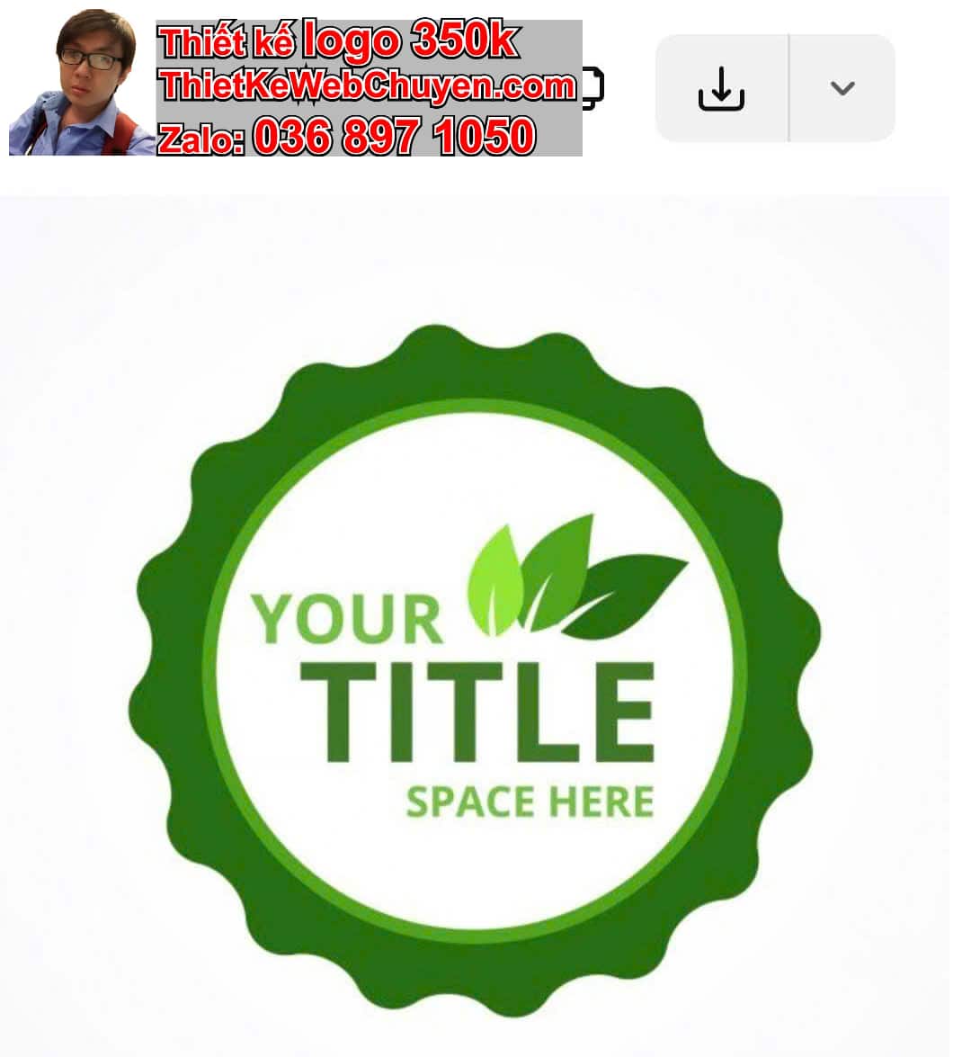 Thiết kế logo online hình tròn 