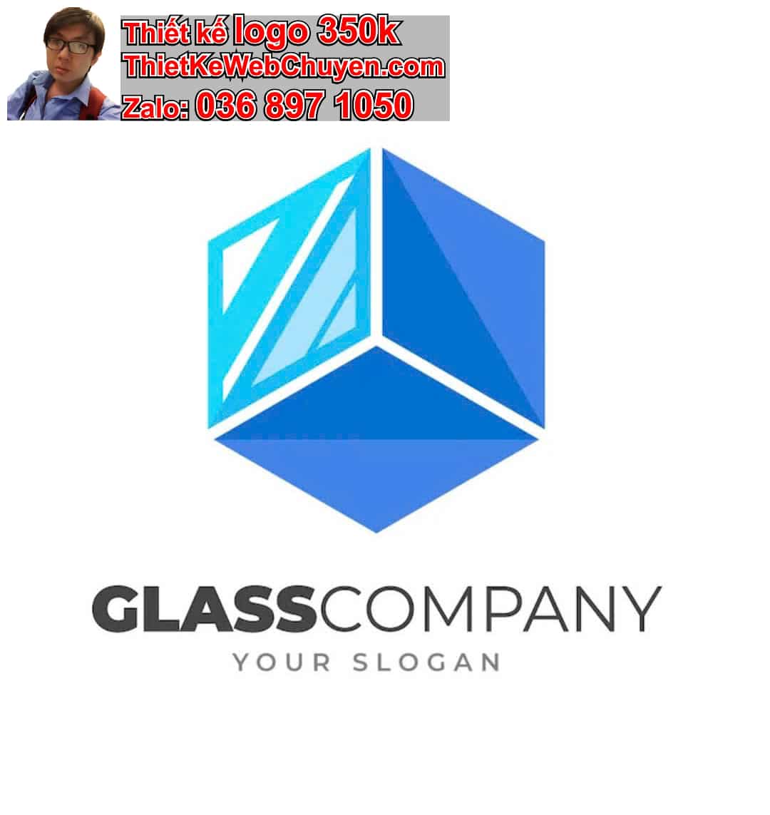 Thiết kế logo online hình vuông 