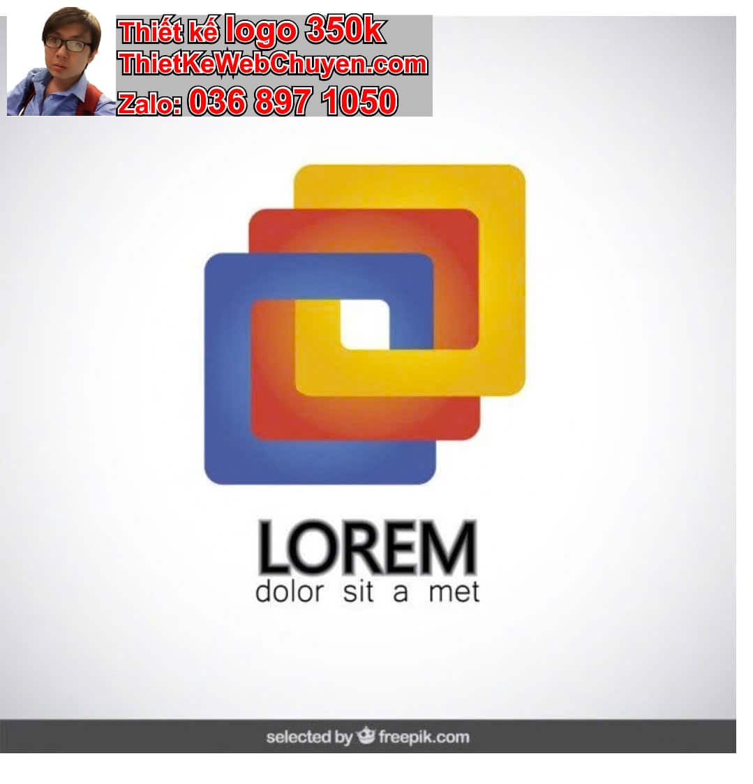 Thiết kế logo online hình vuông 