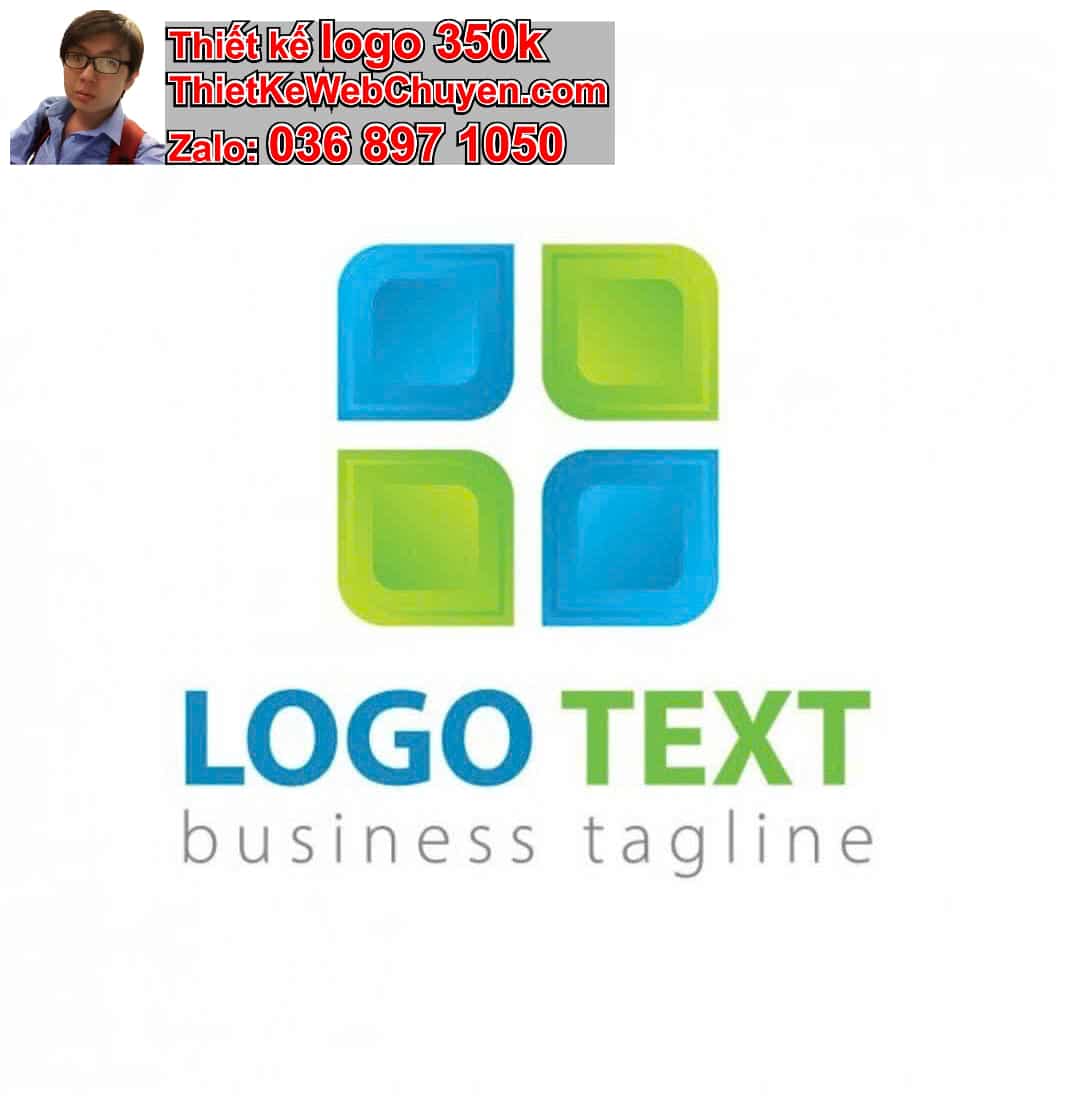 Thiết kế logo online hình vuông 