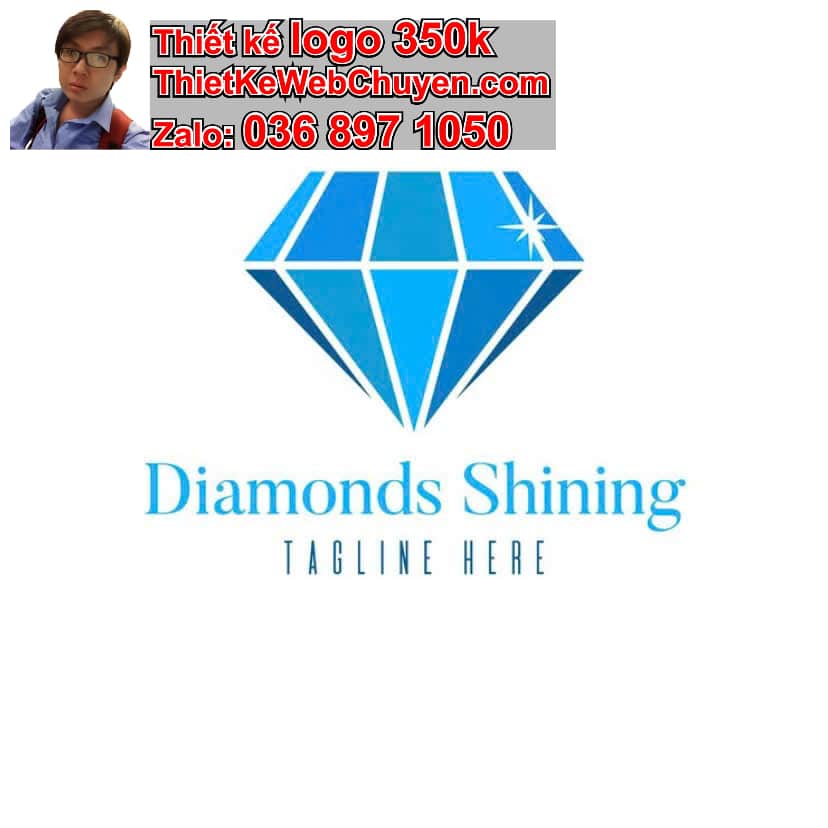 thiết kế logo online kim cương
