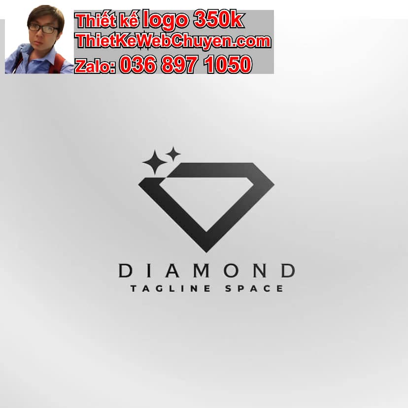 thiết kế logo online kim cương