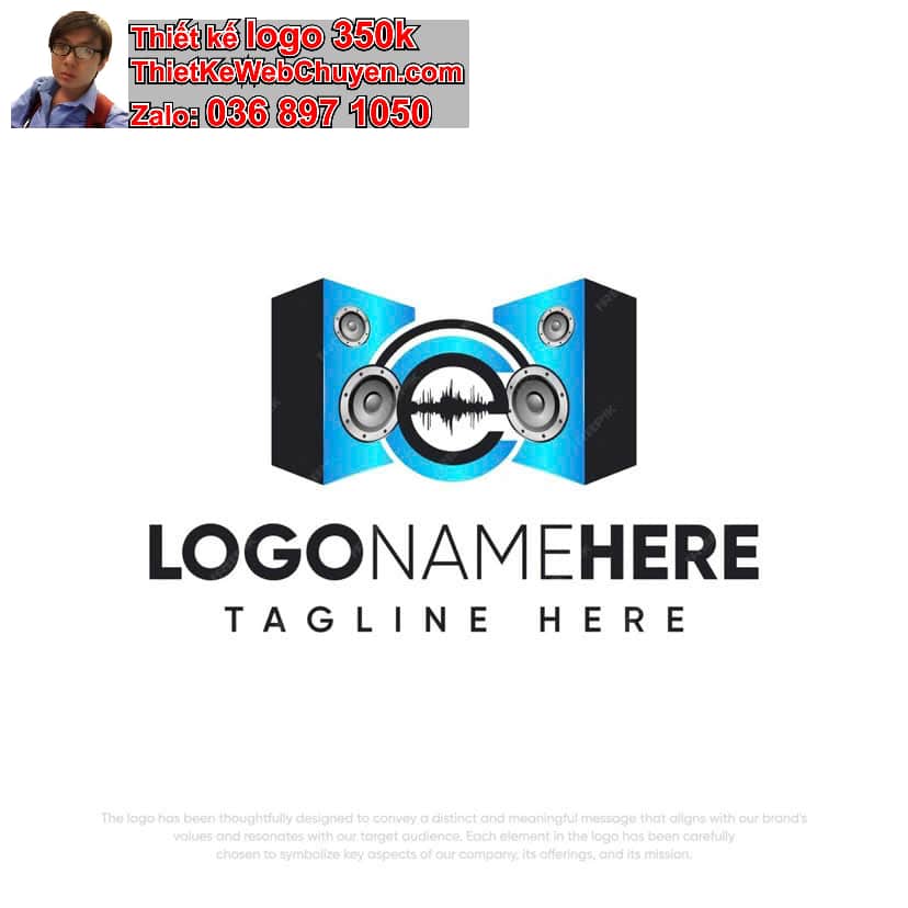 Thiết kế logo online loa Audio 