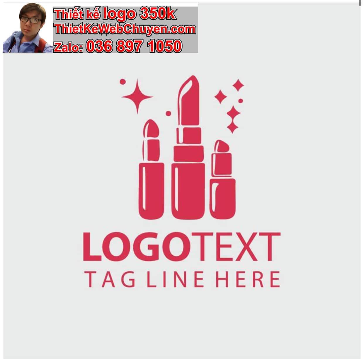 Thiết kế logo online makeup đẹp