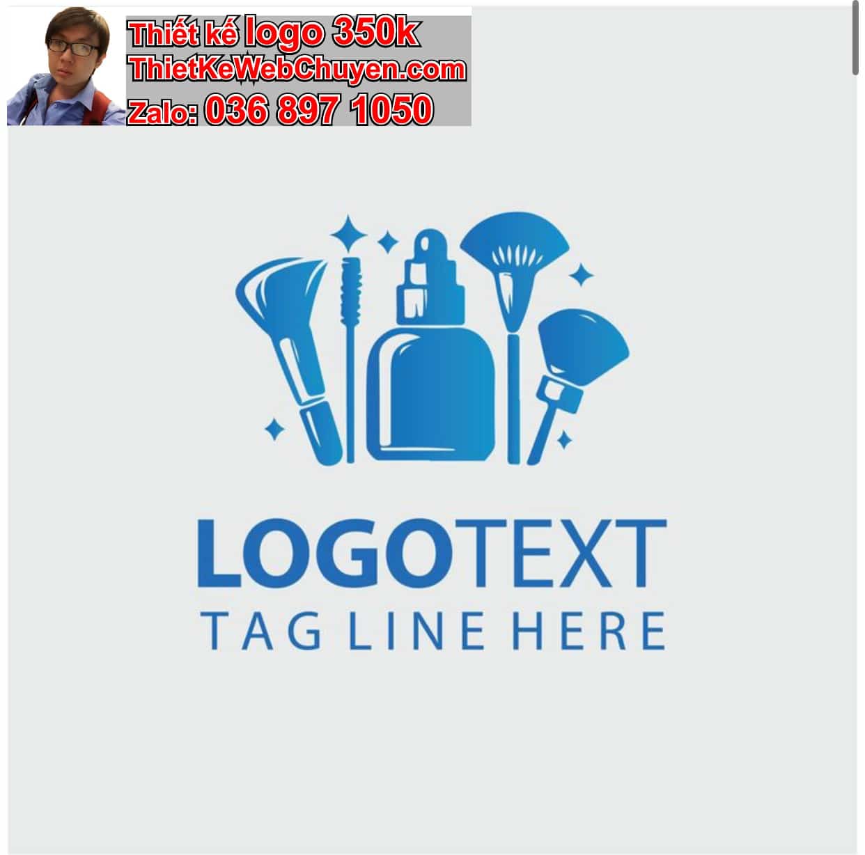 Thiết kế logo online makeup đẹp