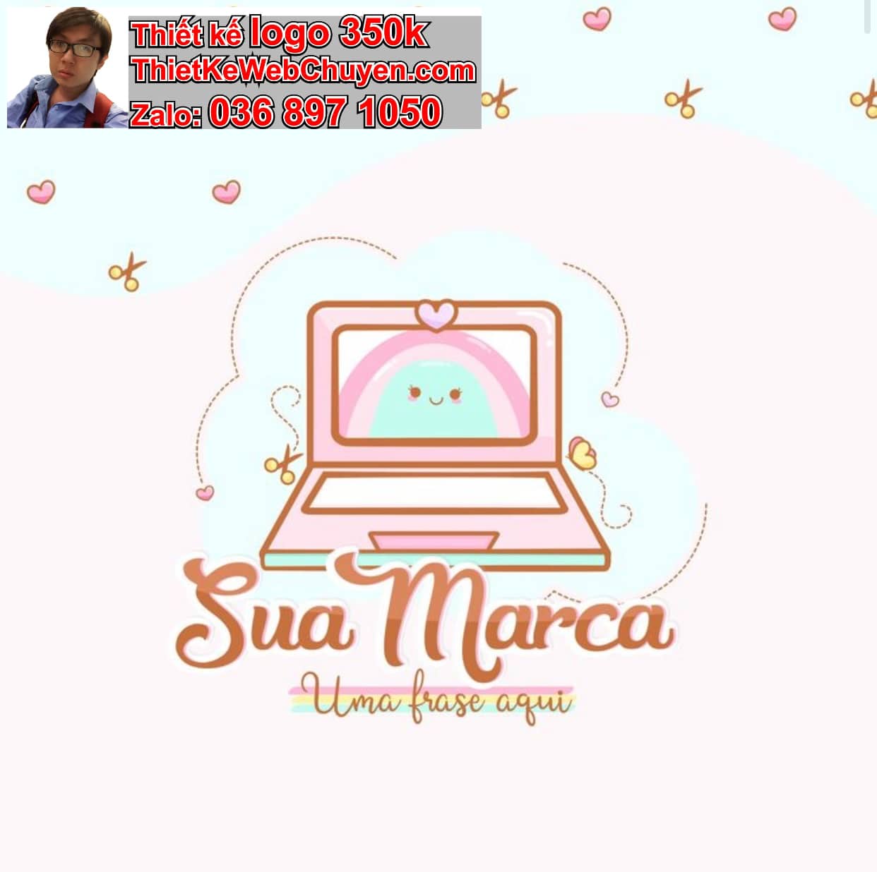 Thiết kế logo online makeup đẹp